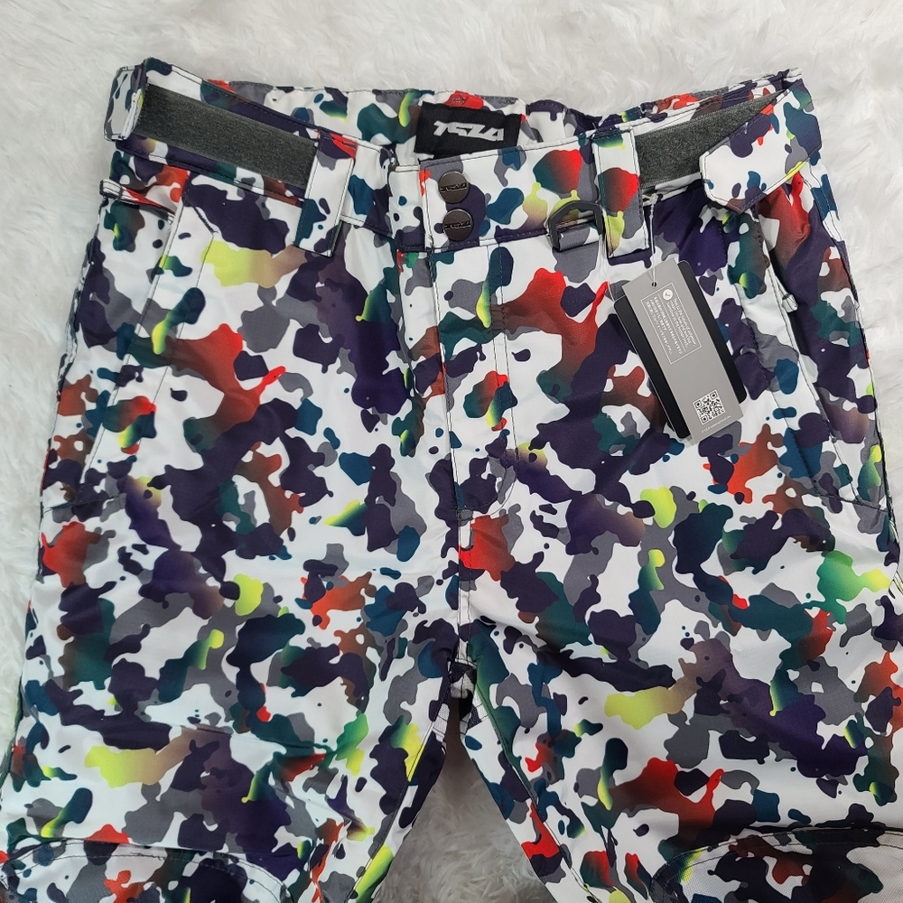 TSLA Kids Winter Cargo Insulated Waterproof Windproof Snow Pants Size Large NWT - Picture 2 of 16